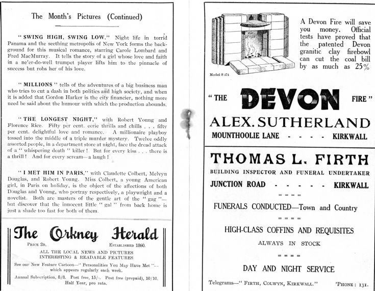 Albert Kinema programme 4