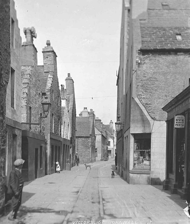 Looking back up Victoria Street, Kirkwall