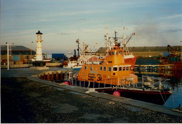 Visiting lifeboat in Kirkwall Basin
