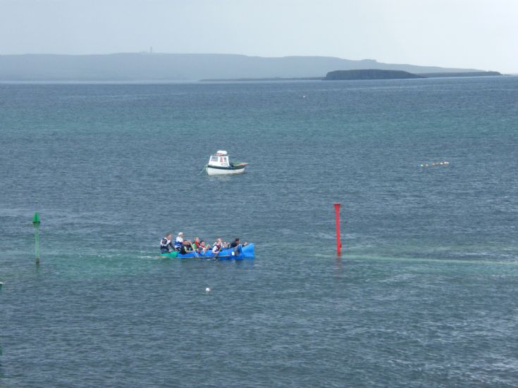 Winners of Deerness Raft Race