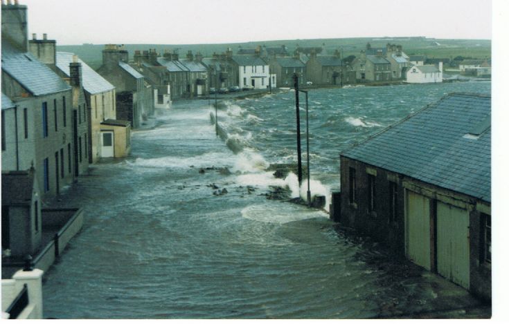 High tide in Whitehall Village