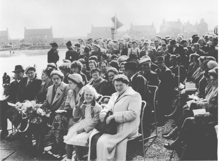 Crowd on pier