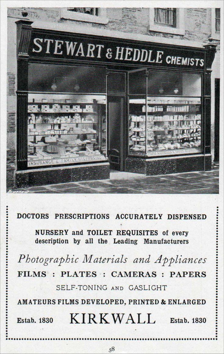 Stewart & Heddle, Chemists