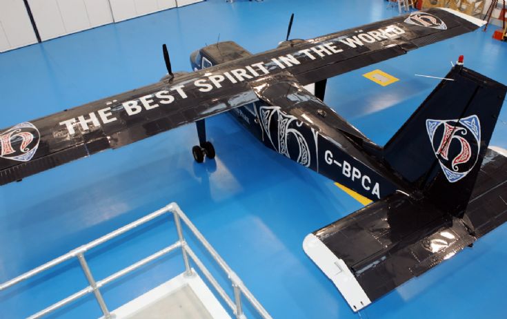 Rare view of an aircraft