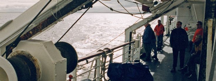 Promenade deck of the St Ola