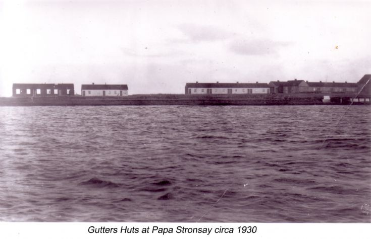 Gutters' huts at Papa Stronsay