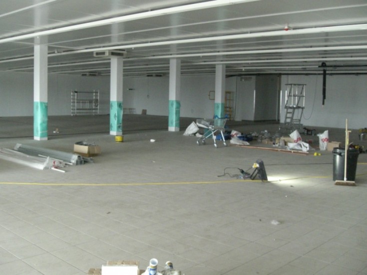 Inside Temporary Tesco