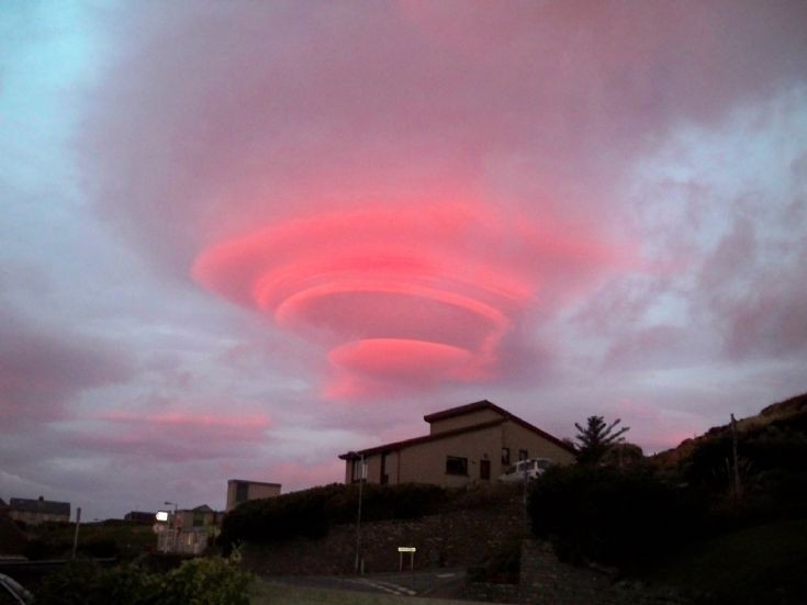 Sinister cloud formation