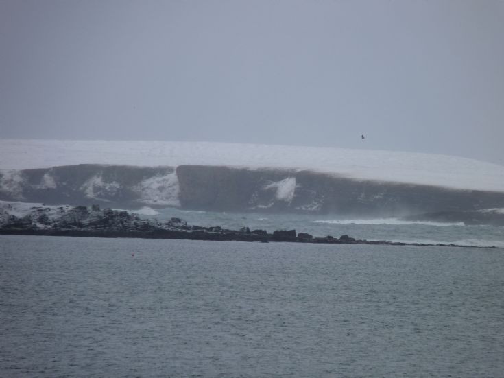 Looking at Eday through Weatherness