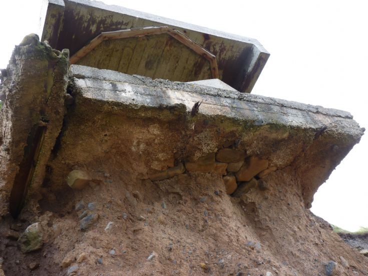 Close up of the eroding searchlight