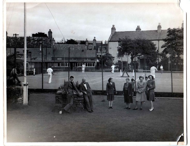 Tennis courts at Costie's