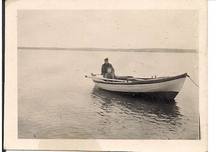 In Walter Ross's yole, 1948