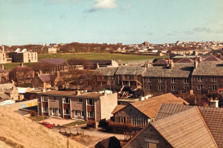 Looking across Willow Court