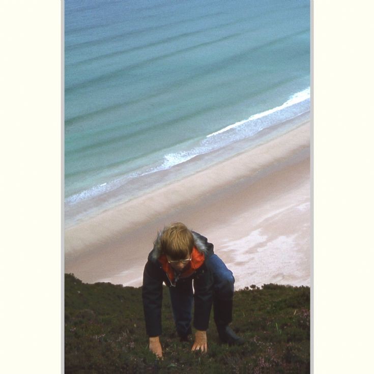 Climbing Mel Fea, Rackwick, 1979