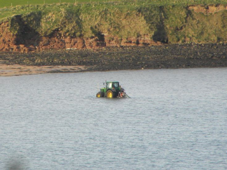 Funny place to park a tractor!