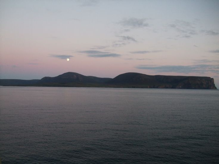 Moonrise over Hoy.