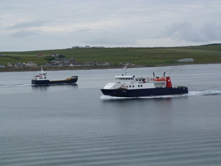 Varagen and Shapinsay seen from Queen Elizabeth