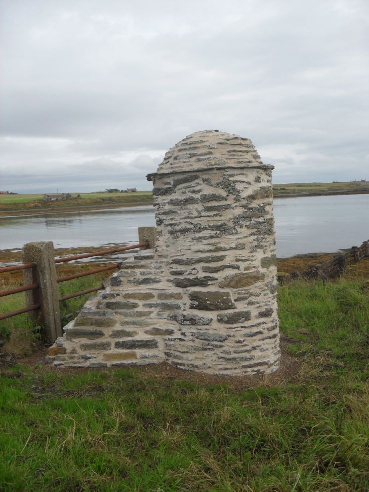 Restored gatepost