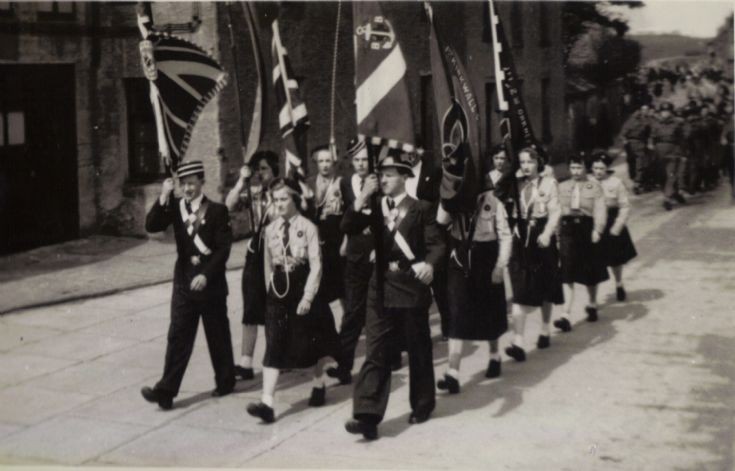Colour party in Stromness