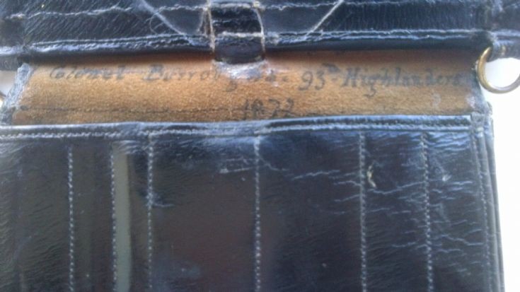 Sabretache of General Burroughs