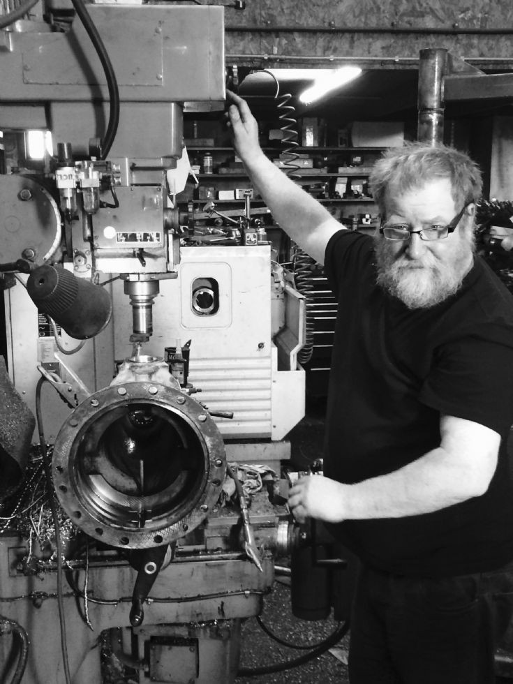 Hugh Marwick at his smithy