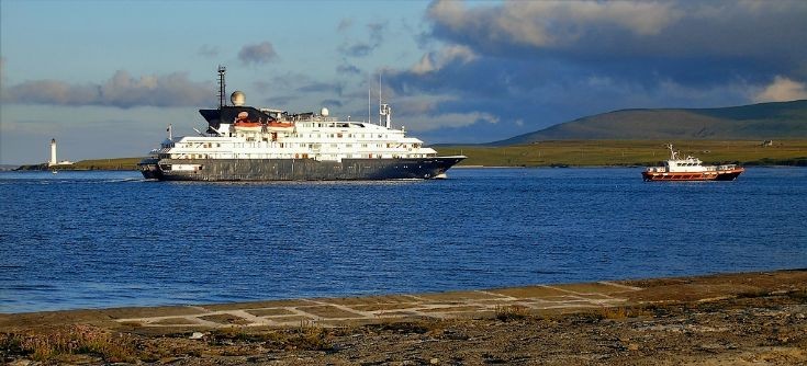 Corinthian departing Stromness