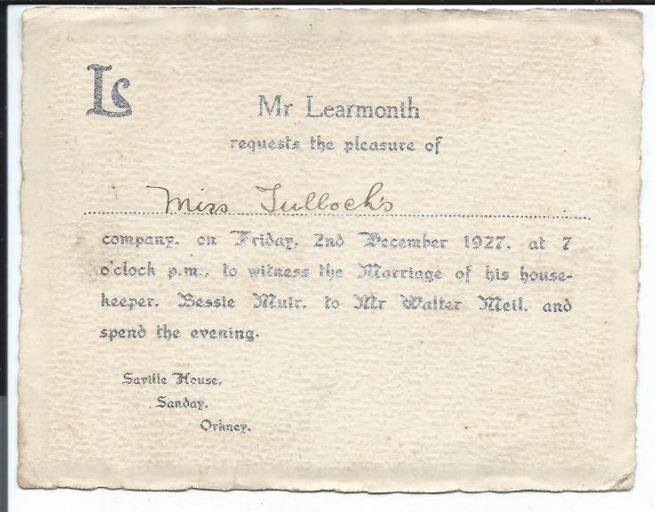 Wedding invitation
