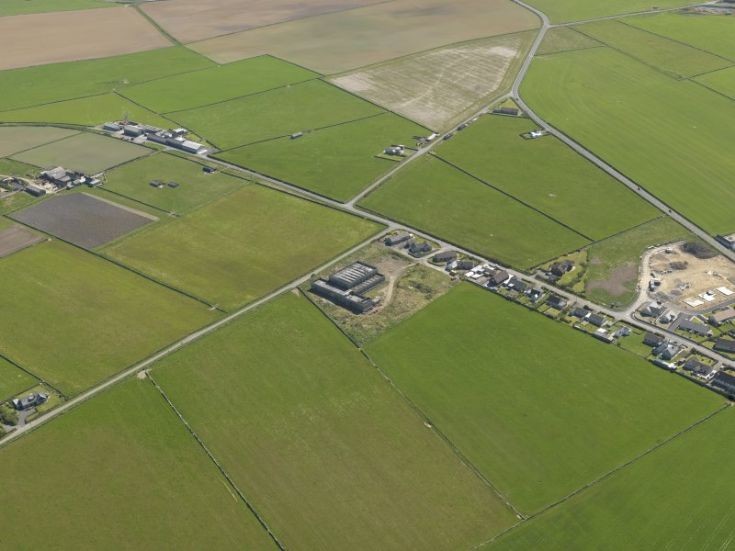Black Building from the air
