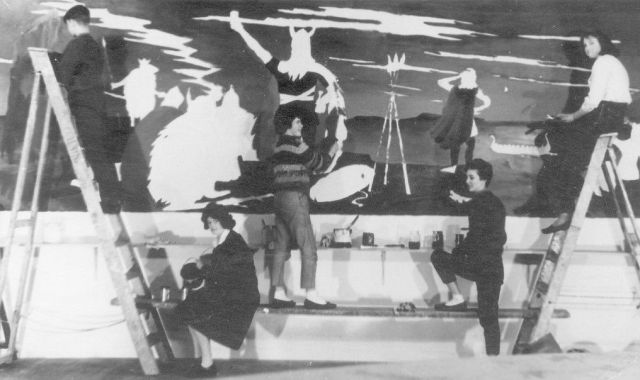 1962 Viking mural