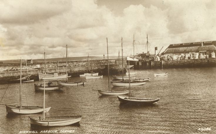 Kirkwall Basin and ss Amelia - circa 1935