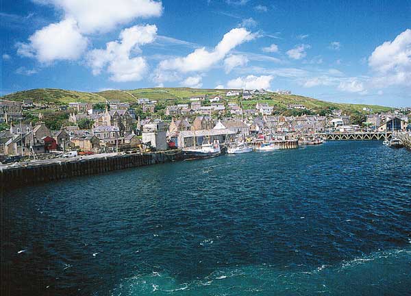 Town beside the sea.